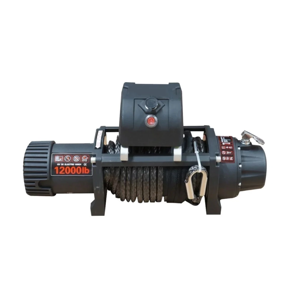 Guincho Elétrico Tronos TX-12000 Motor 7,3HP Cabo Sintético 28m c/ Controle Remoto Box