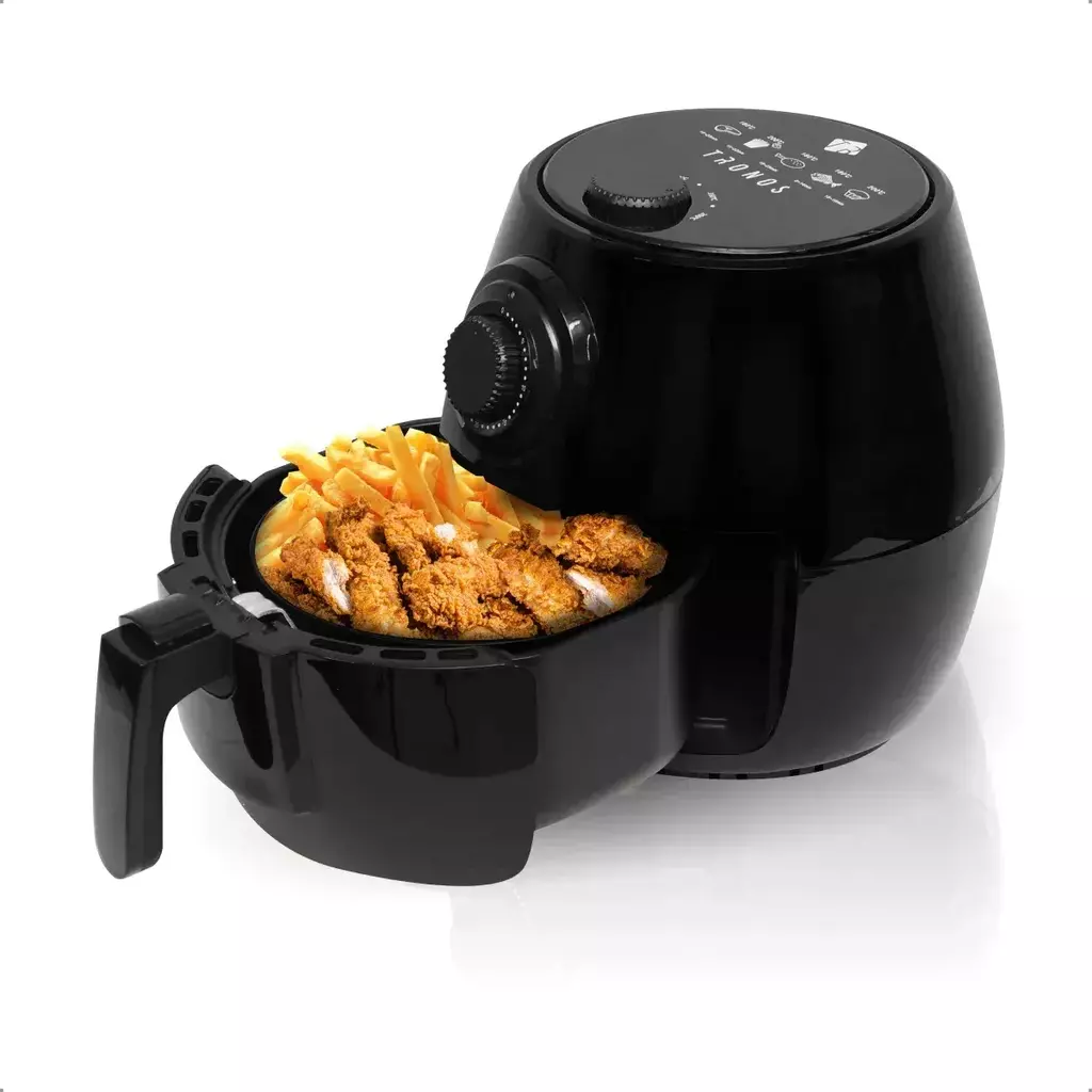 Fritadeira Air Fryer Tronos AF4001 3L (2,6L Cesto) 1400W 220V Preta Box