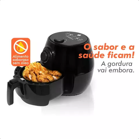Fritadeira Air Fryer Tronos AF4001 3L (2,6L Cesto) 1400W 220V Preta Box - Imagem 5