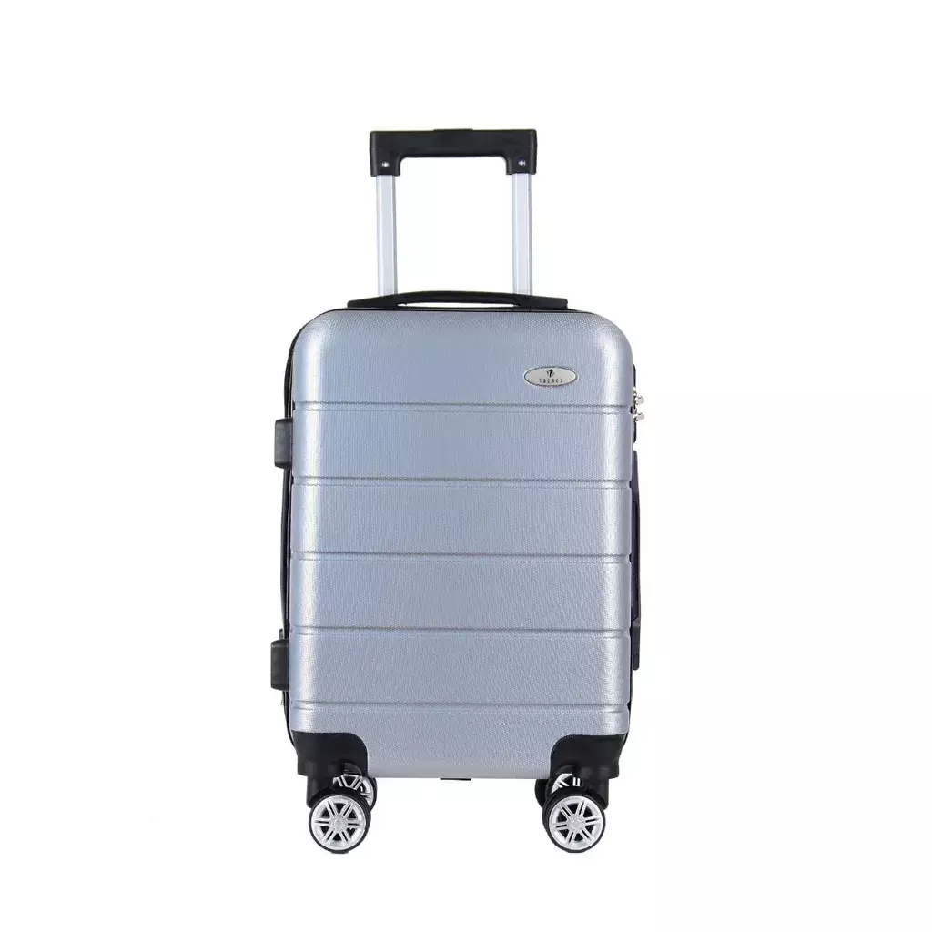 Mala de Bordo Giratória em ABS Tamanho 18″ (50x34x20cm) Cor Cinza Tronos Box